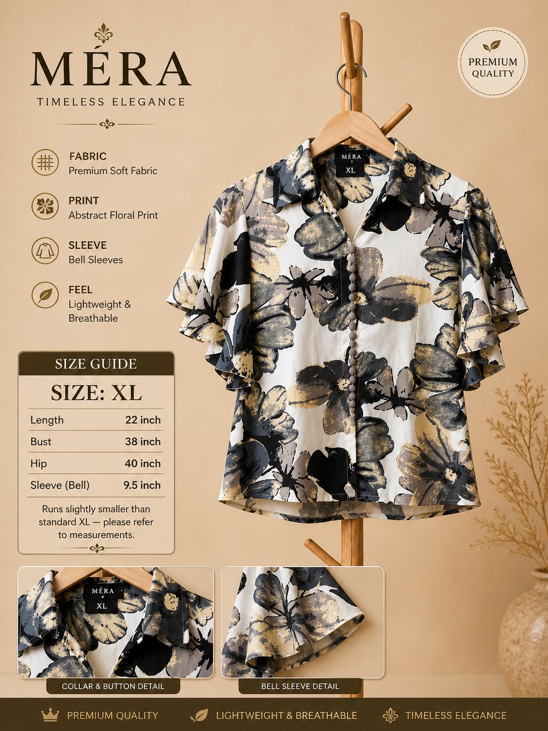 Noir Petal Shirt