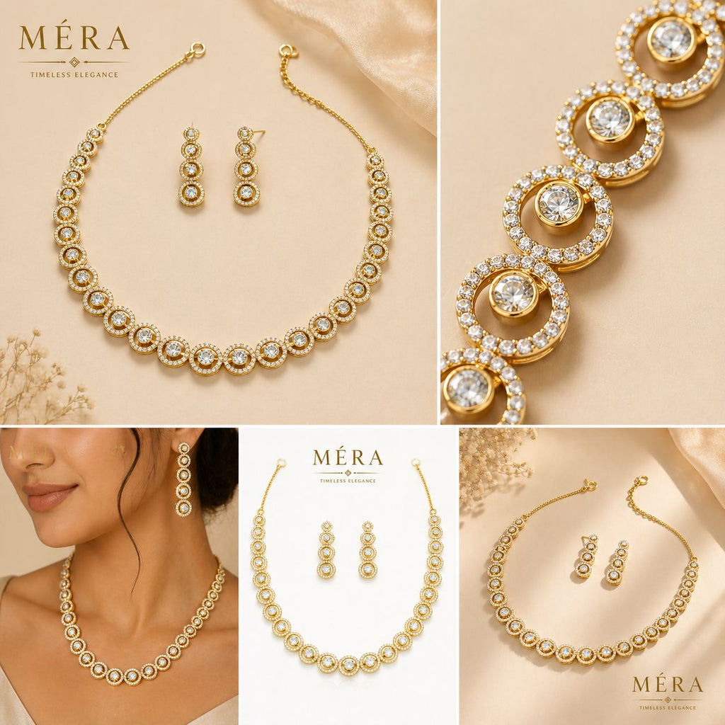 Timeless circle AD necklace